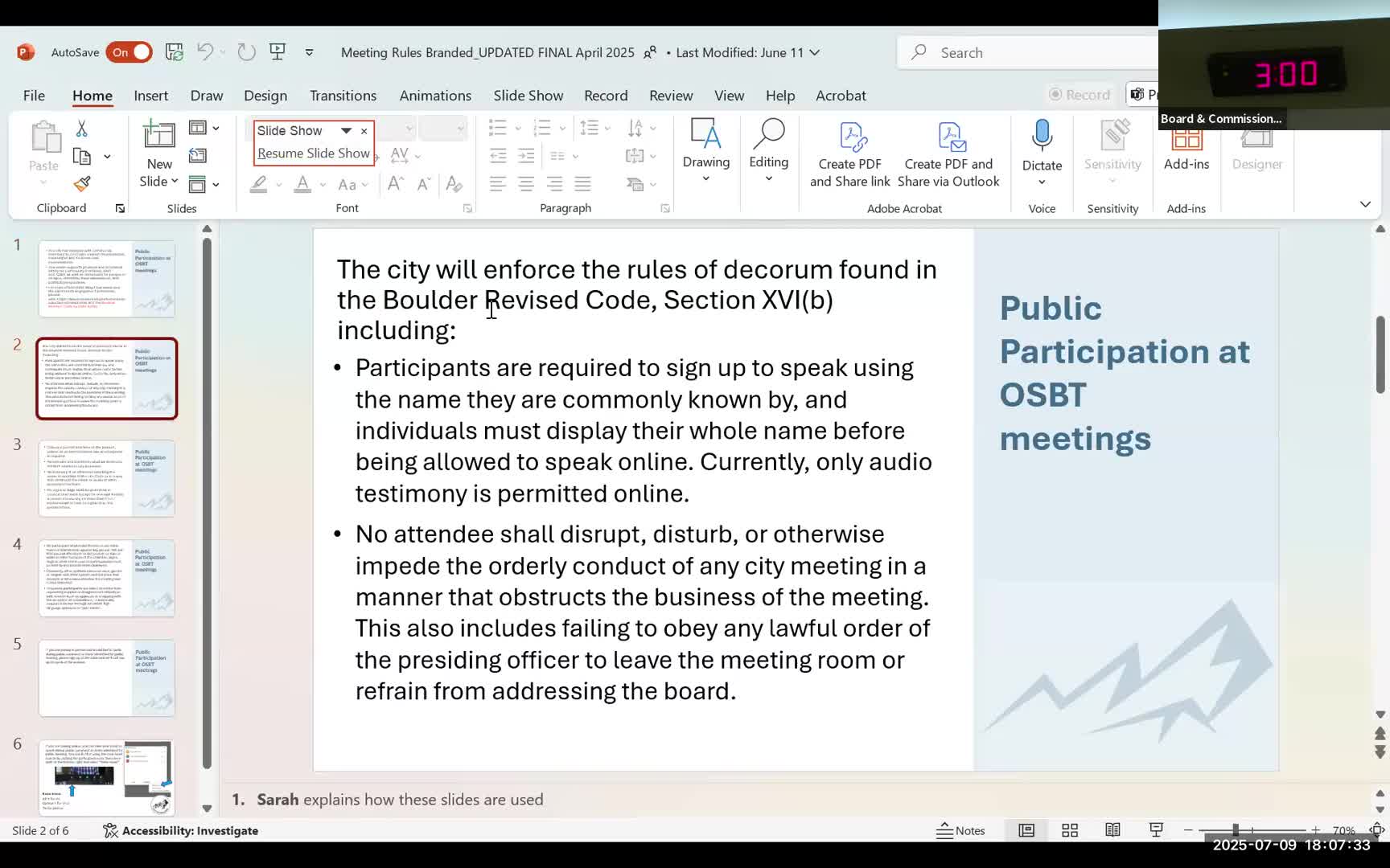 Boulder City enforces decorum rules for public meeting participation