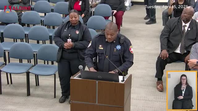 Aldine ISD Police Department honors dispatcher Christian Truett as Employee of the Month
