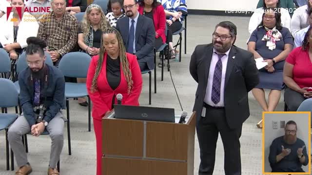 Aldine School Board honors Miss Goosby for exceptional student support