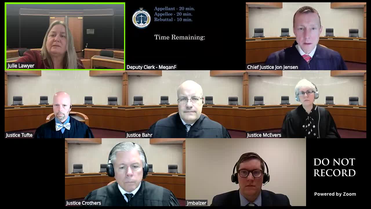 North Dakota Supreme Court hears challenge to juvenile witness after sequestration breach