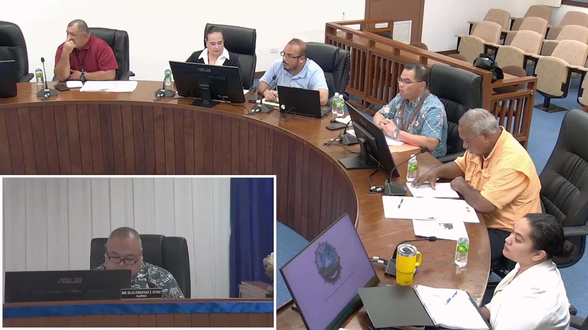 Representative Marissa Flores questions CNMI secretary on budget and community resources