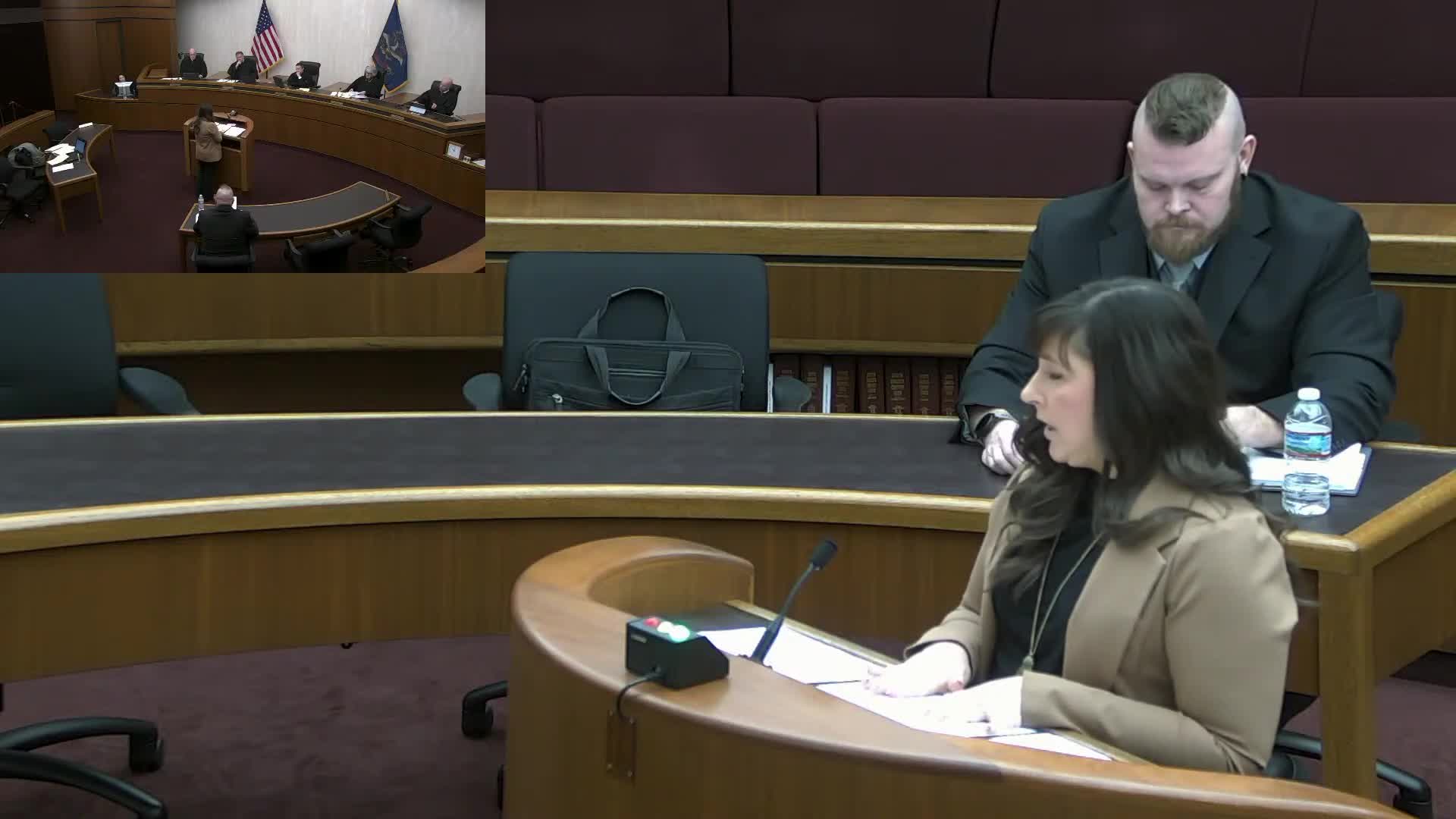 Court examines Corporal Prock's testimony and hearsay evidence in trial proceedings