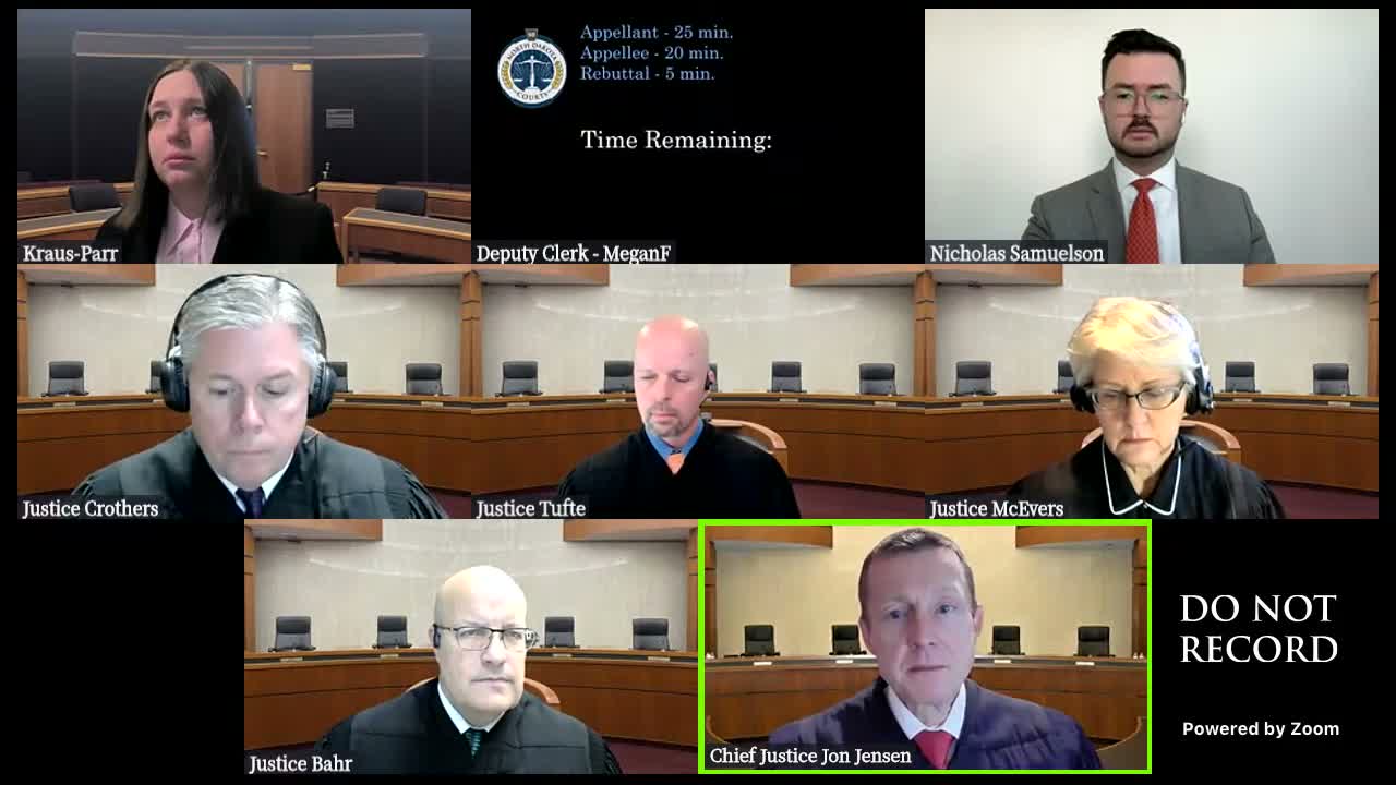 N.D. Supreme Court Hears Appeal Over Plea Factual Basis and Suppression Claims