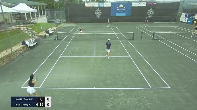 Elia and Fernie take early lead in Groff Charity Classic mixed doubles match