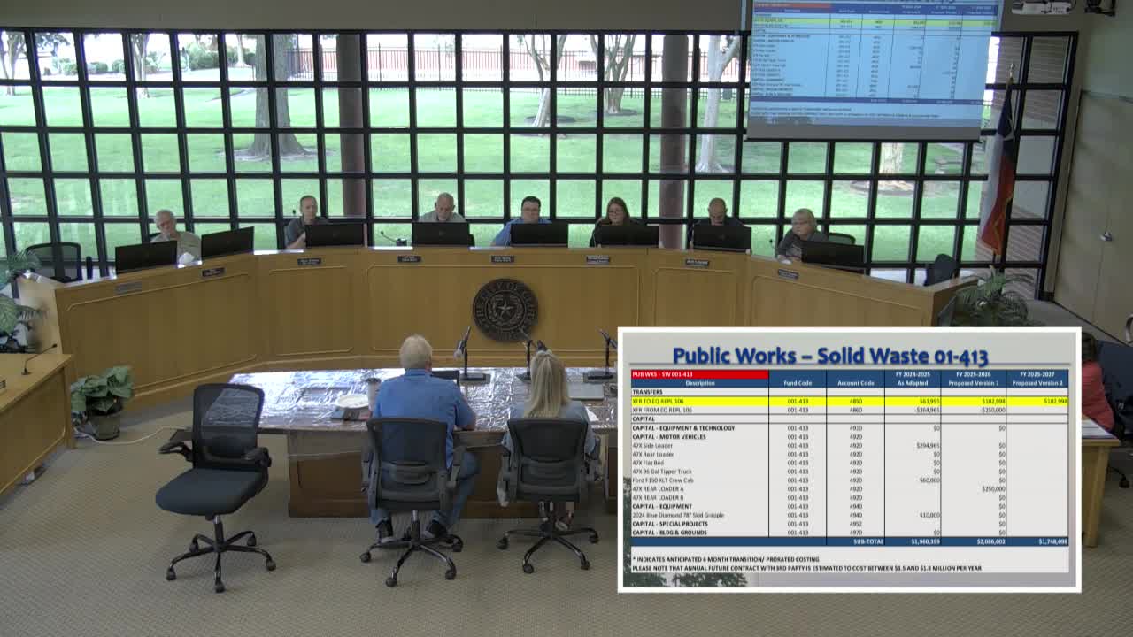 City Sanitation Department reviews trash services and illegal dumping strategies