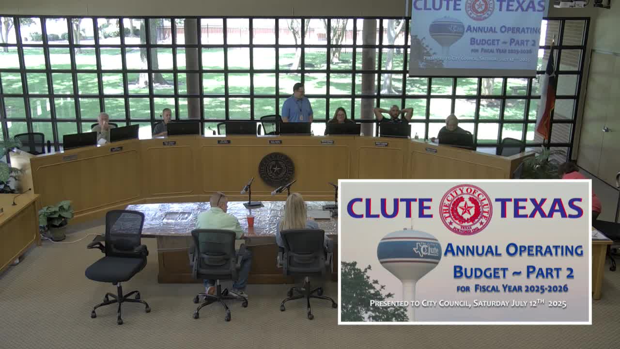 Clute police and fire detail equipment needs and seek grants for license-plate readers, generators and training