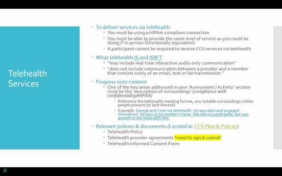 DHS outlines telehealth service guidelines for client engagement