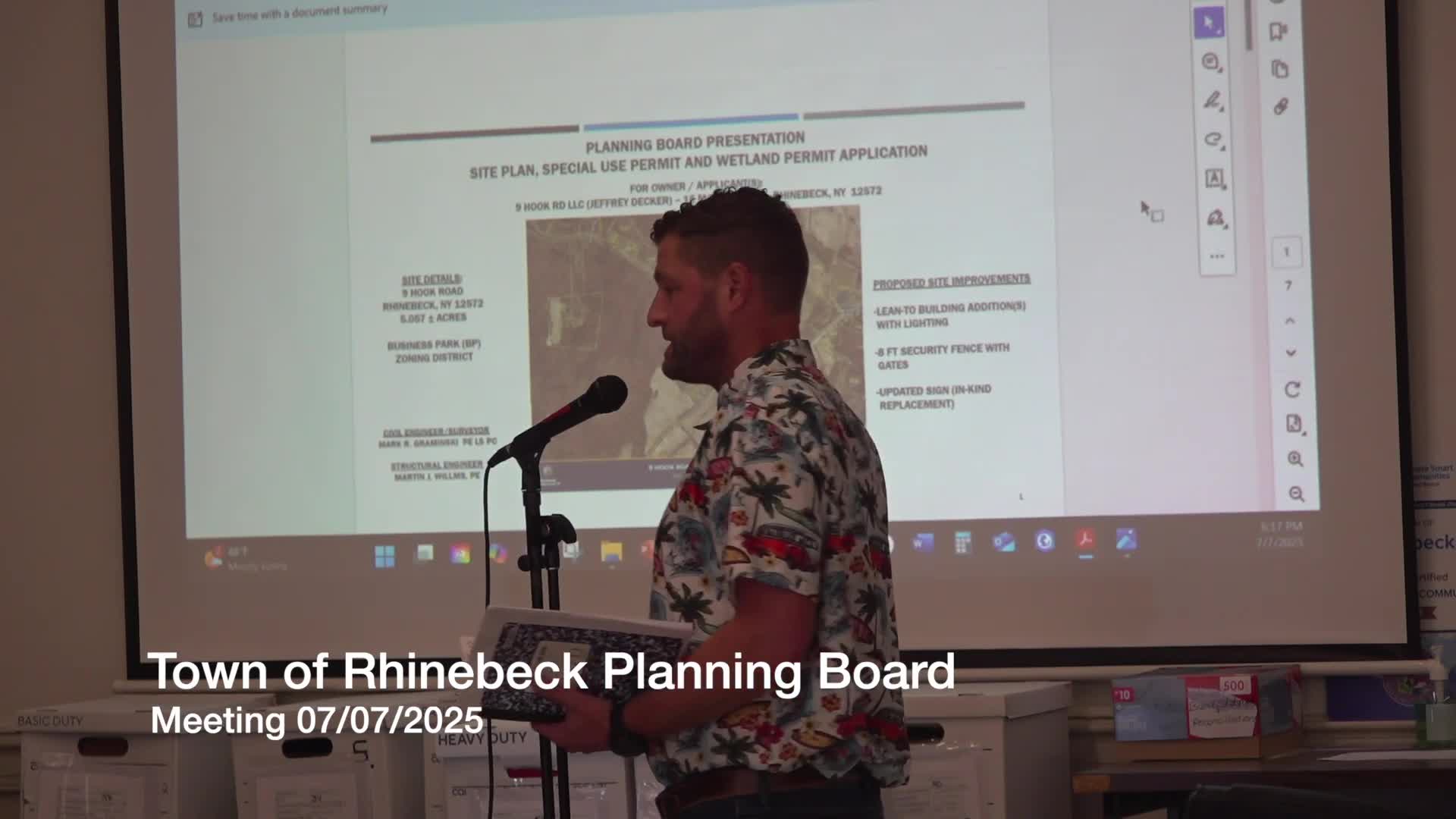 Jeff Decker plans sale of 9 Hook Road to New York Transco after site improvements
