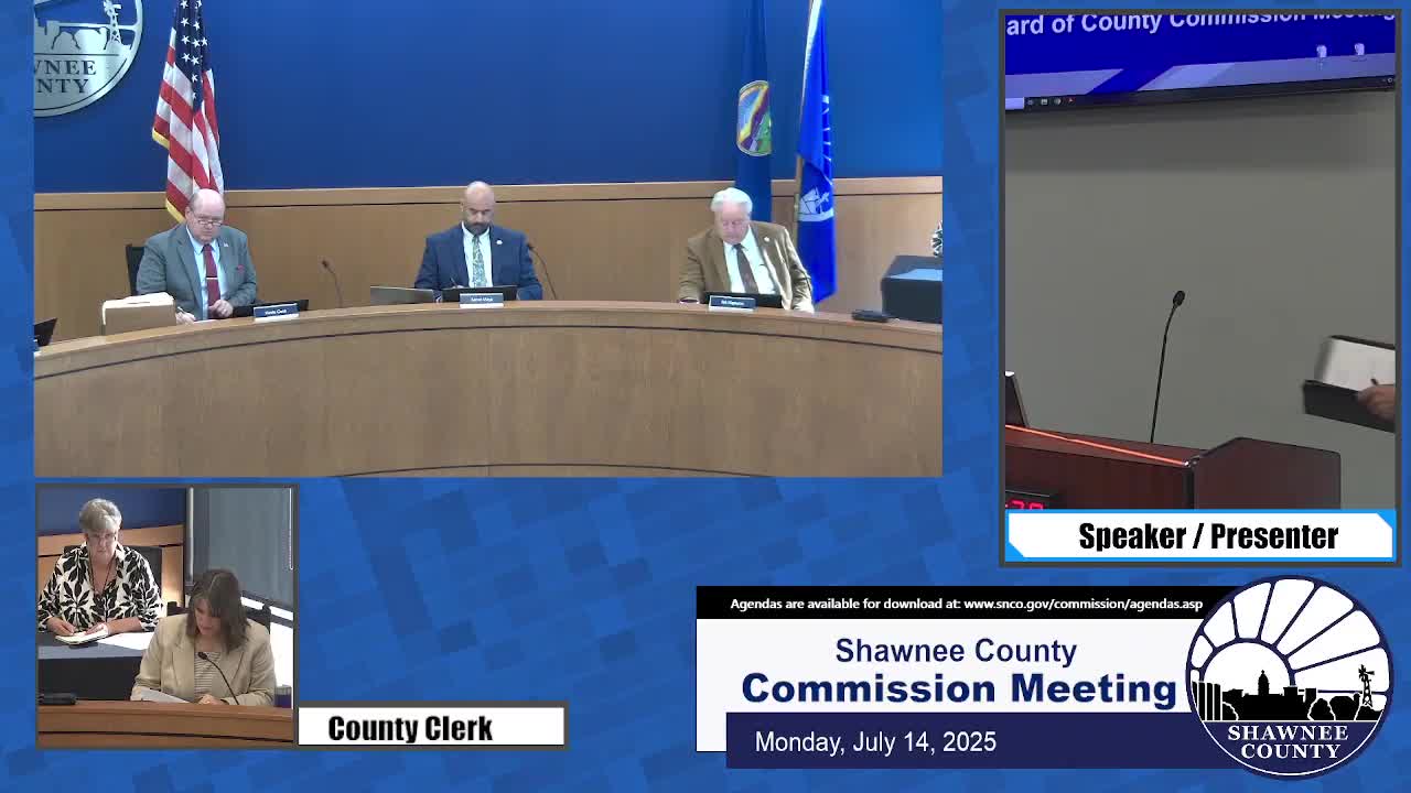 Shawnee County commissioners approve Timber Ridge Subdivision Street Benefit District funding