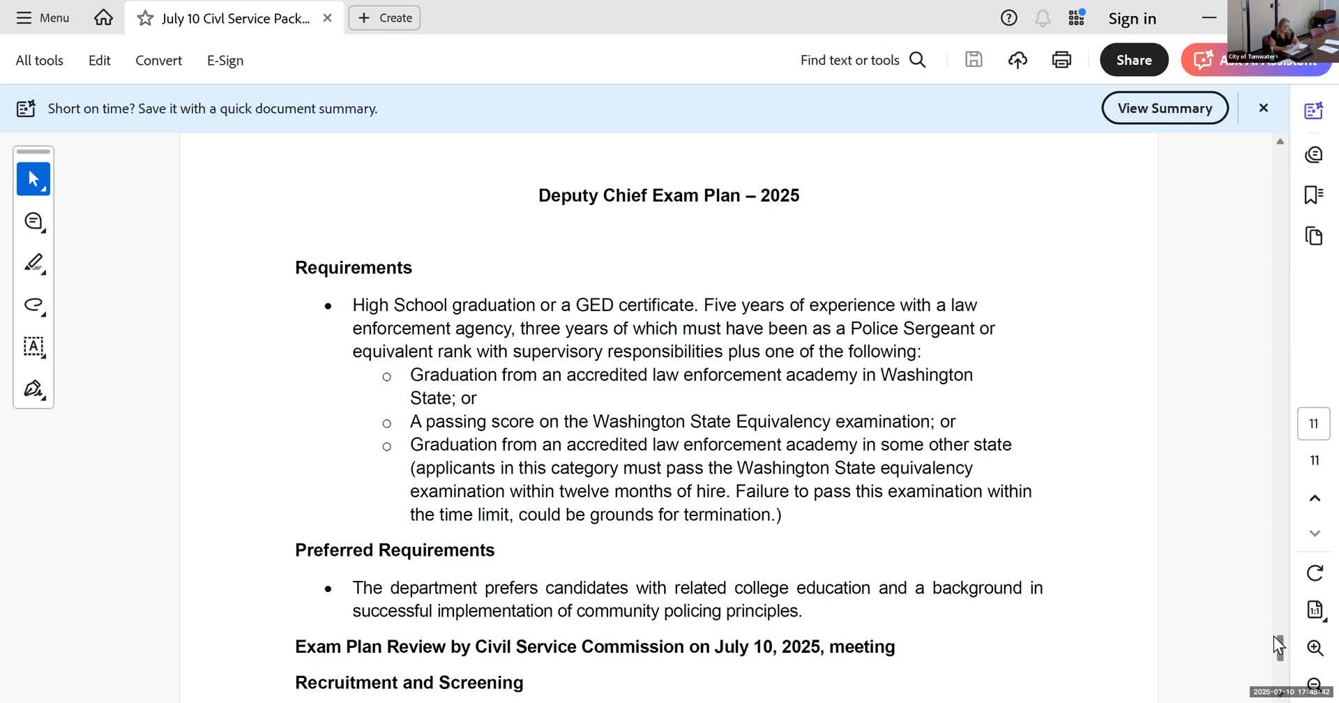 Board outlines deputy chief exam plan and candidate selection process