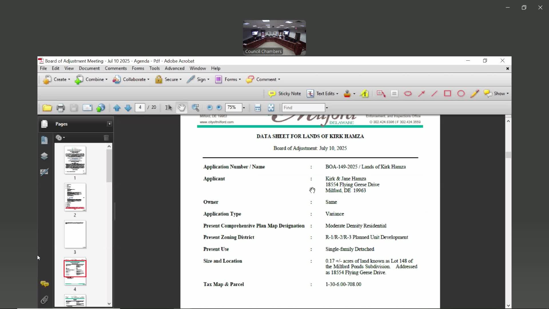 Milford Board of Adjustment approves variance to let 8-by-6 shed remain against house