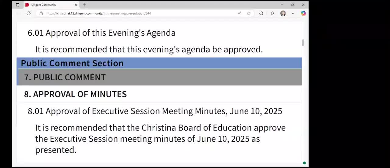 Christina School District board considers new 3-year contract approved by 97% vote