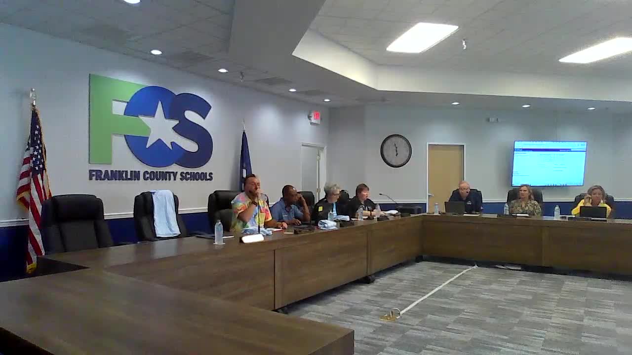 Franklin County Schools board approves construction funds and policy updates