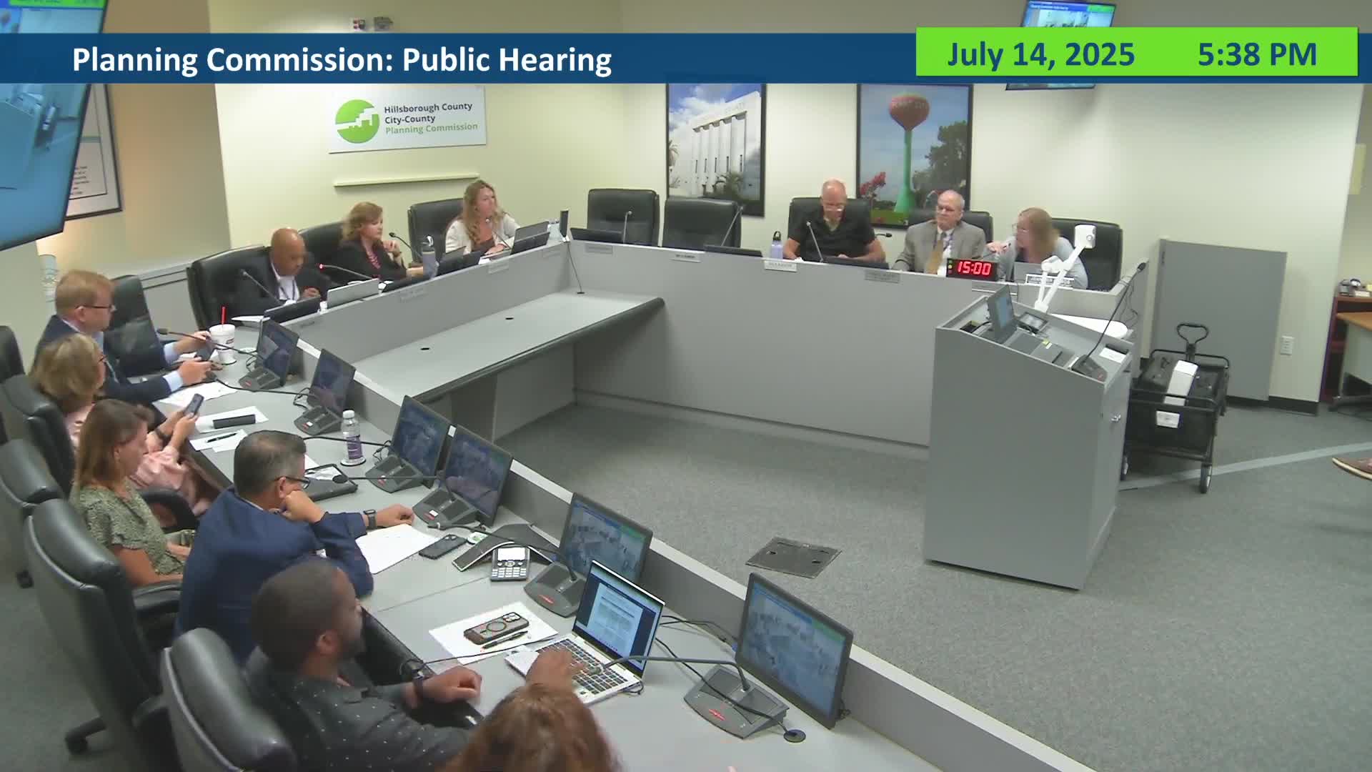 Planning commission finds map amendment for County Road 579 inconsistent with county comprehensive plan