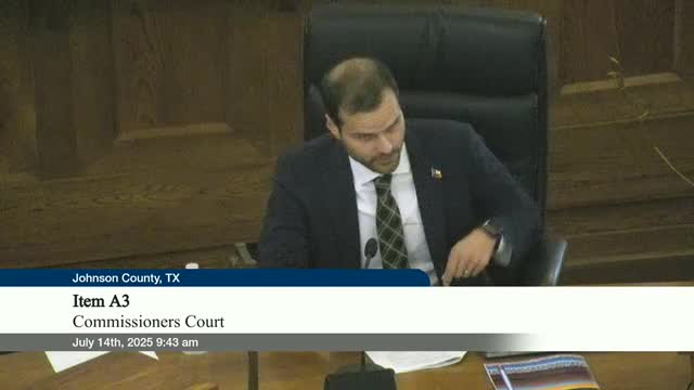 Johnson County Commissioners approve multiple plat revisions and speed limit reductions