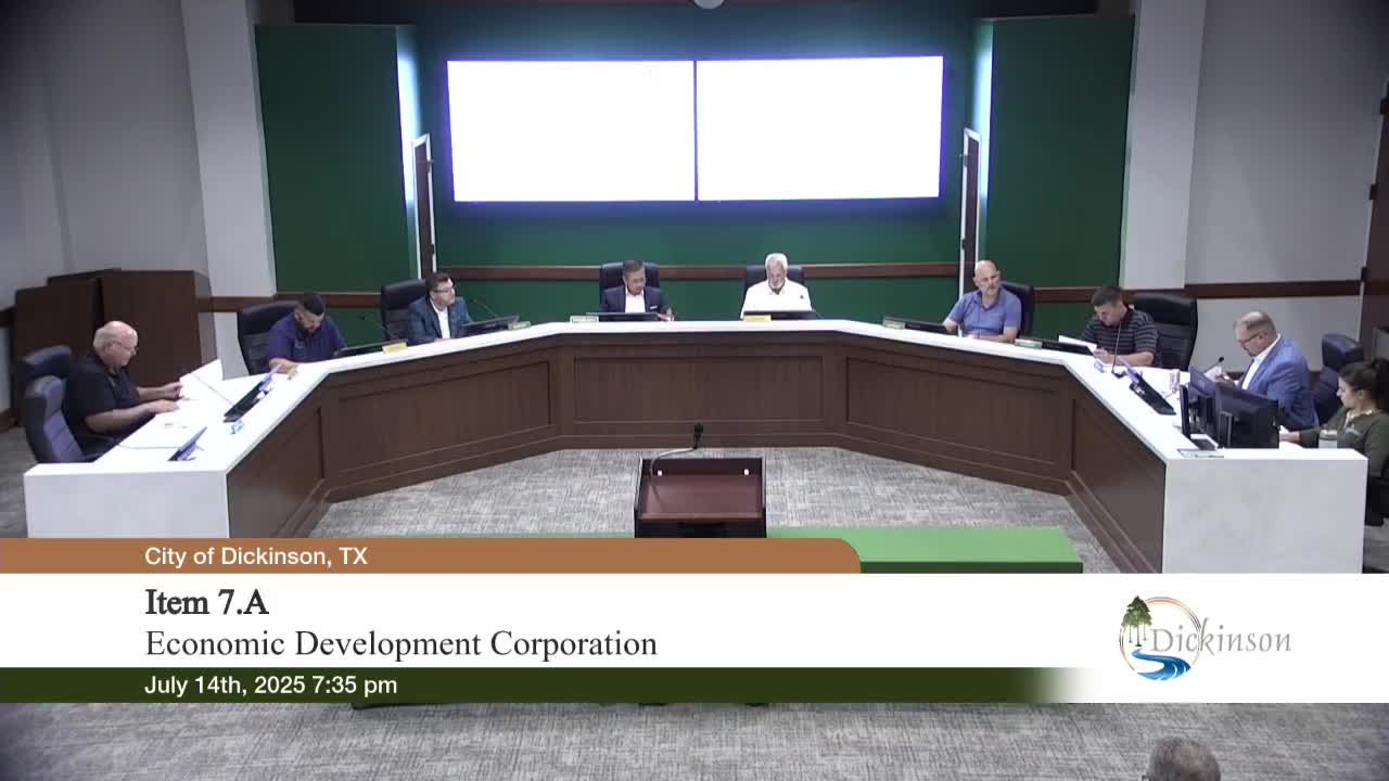 EDC considers budget release to support Dickinson city council's financial needs