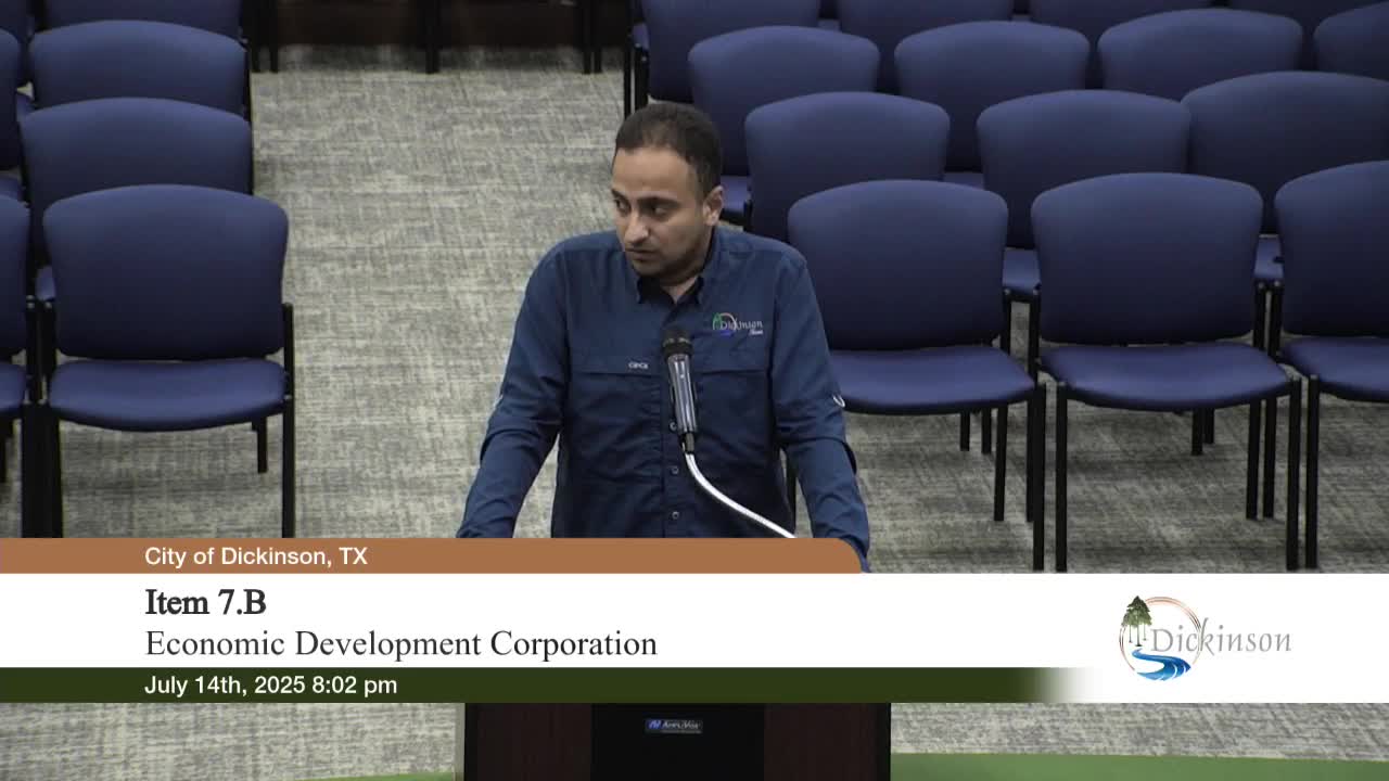 Dickinson Council defers decision on economic development app funding