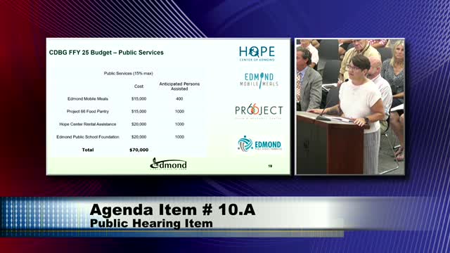Edmond City Council approves $70,000 for public service initiatives and food pantry