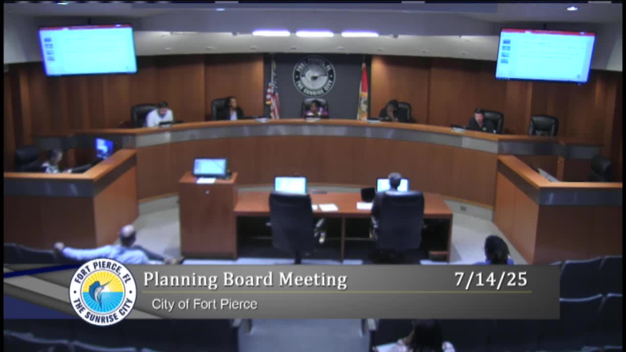 Developer David Baggett presents eco-friendly hotel plan at Fort Pierce meeting