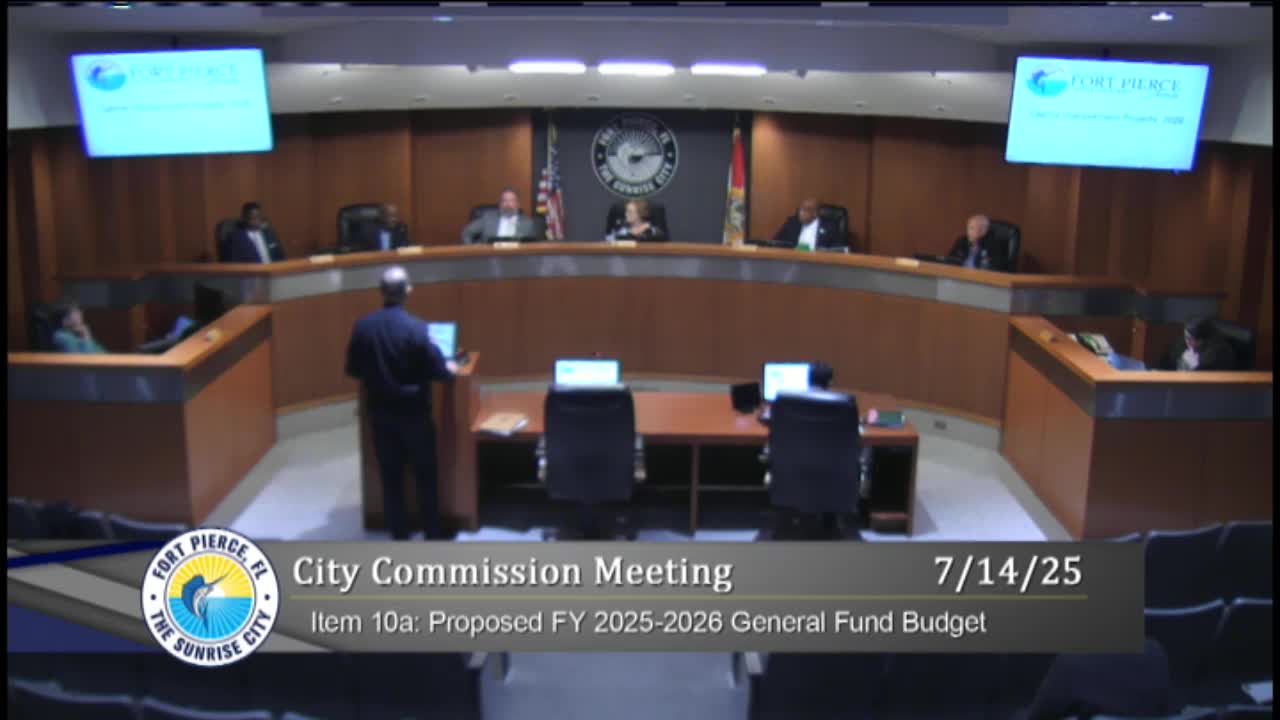 Fort Pierce officials debate budget cuts and police staffing challenges