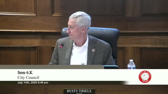 Katy City Council approves budget amendment and recognizes community flood support efforts