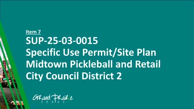 Developer proposes Midtown Pickleball Kingdom and retail site plan with height variance