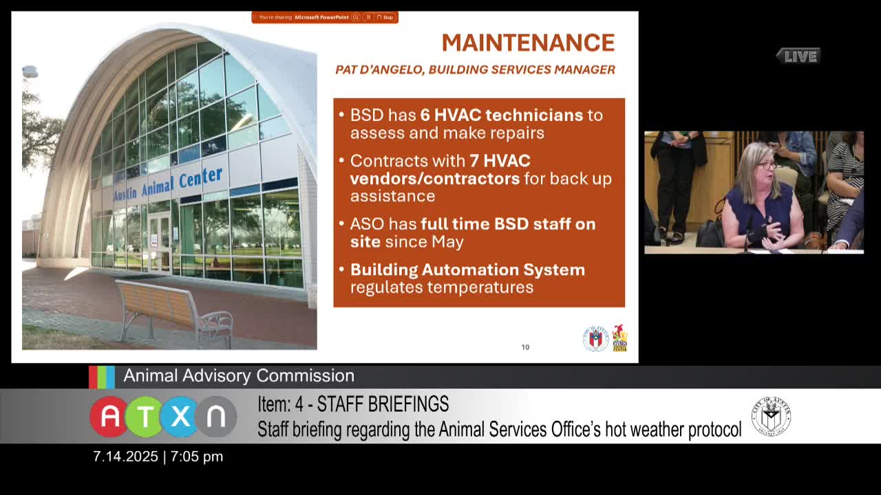 Animal shelter implements measures to maintain air conditioning during heat waves