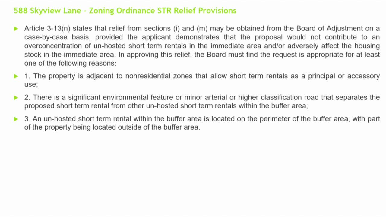 Lexington homeowners oppose Barnes' short term rental permit due to deed restrictions