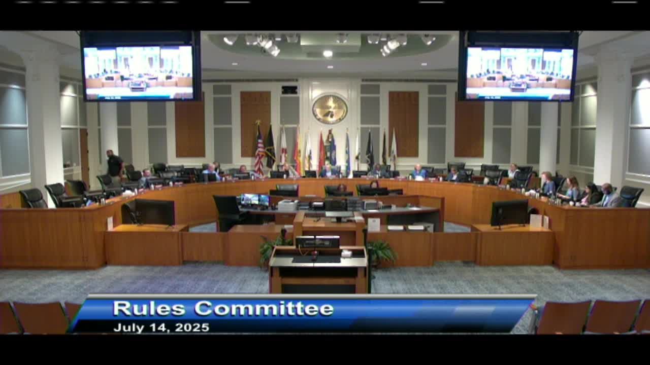 City Council Rules Committee convenes for first meeting in seven years