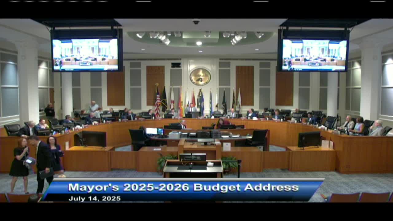 Mayor Donna Deagan presents budget plan at Jacksonville City Council session