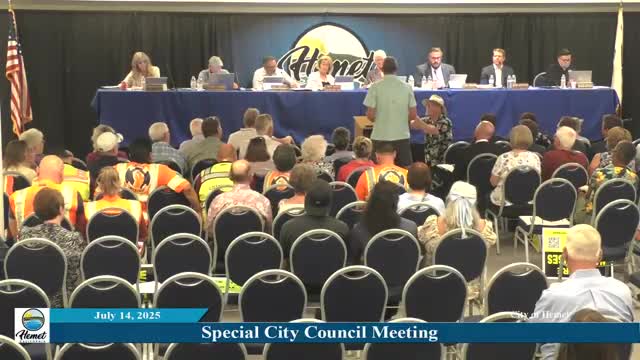 Hemet community protests warehouse project citing pollution and road damage concerns
