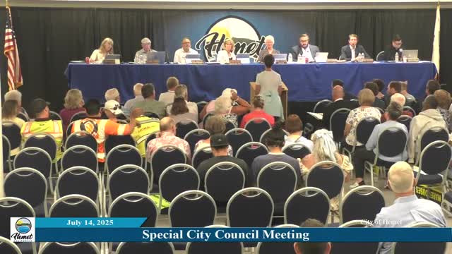 Hemet residents discuss employment priorities and economic development at city council meeting