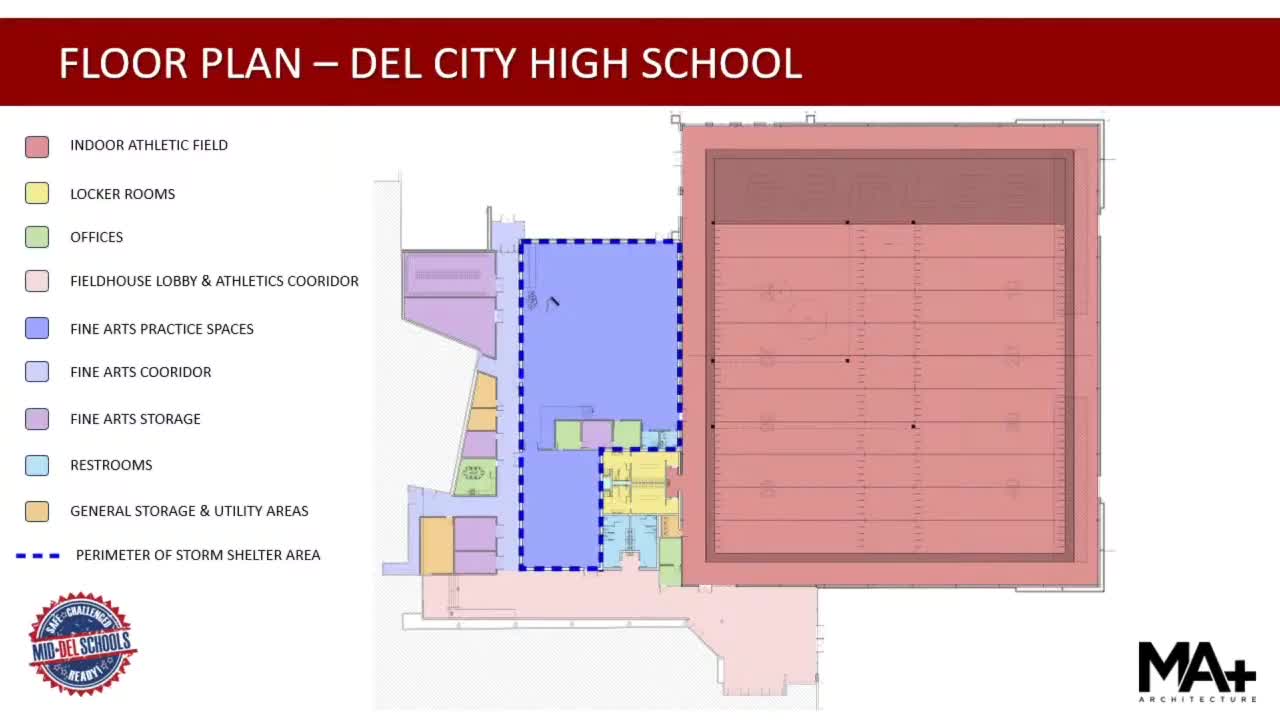Del City School Board evaluates fine arts facility design and locker room space needs