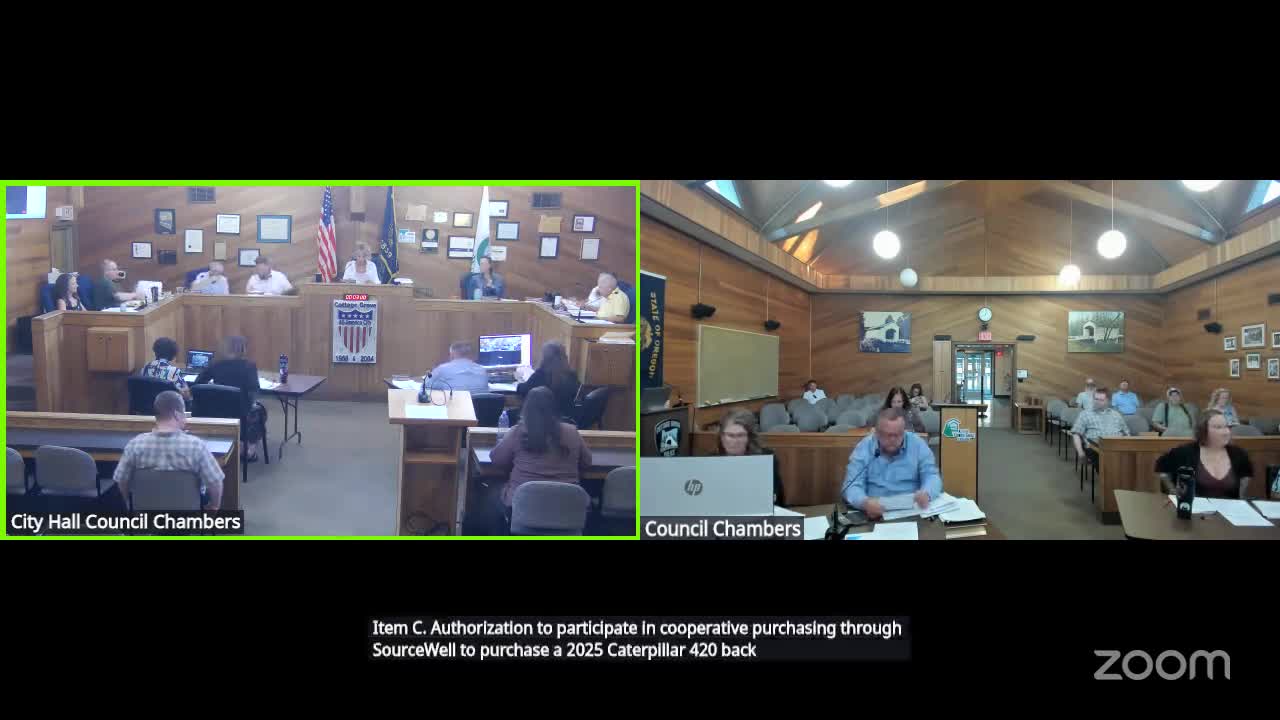 Cottage Grove City Council approves purchase of new backhoe and labor contracts