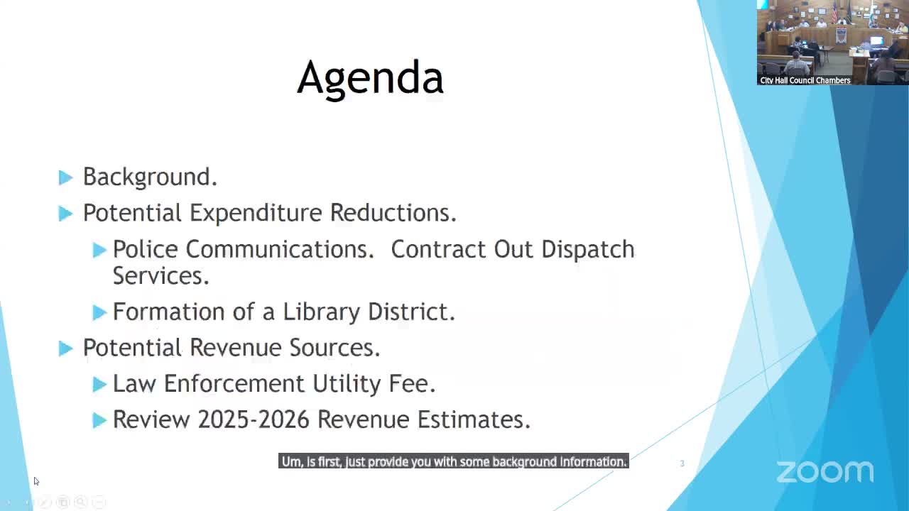 Cottage Grove city council discusses police dispatch costs and library district formation