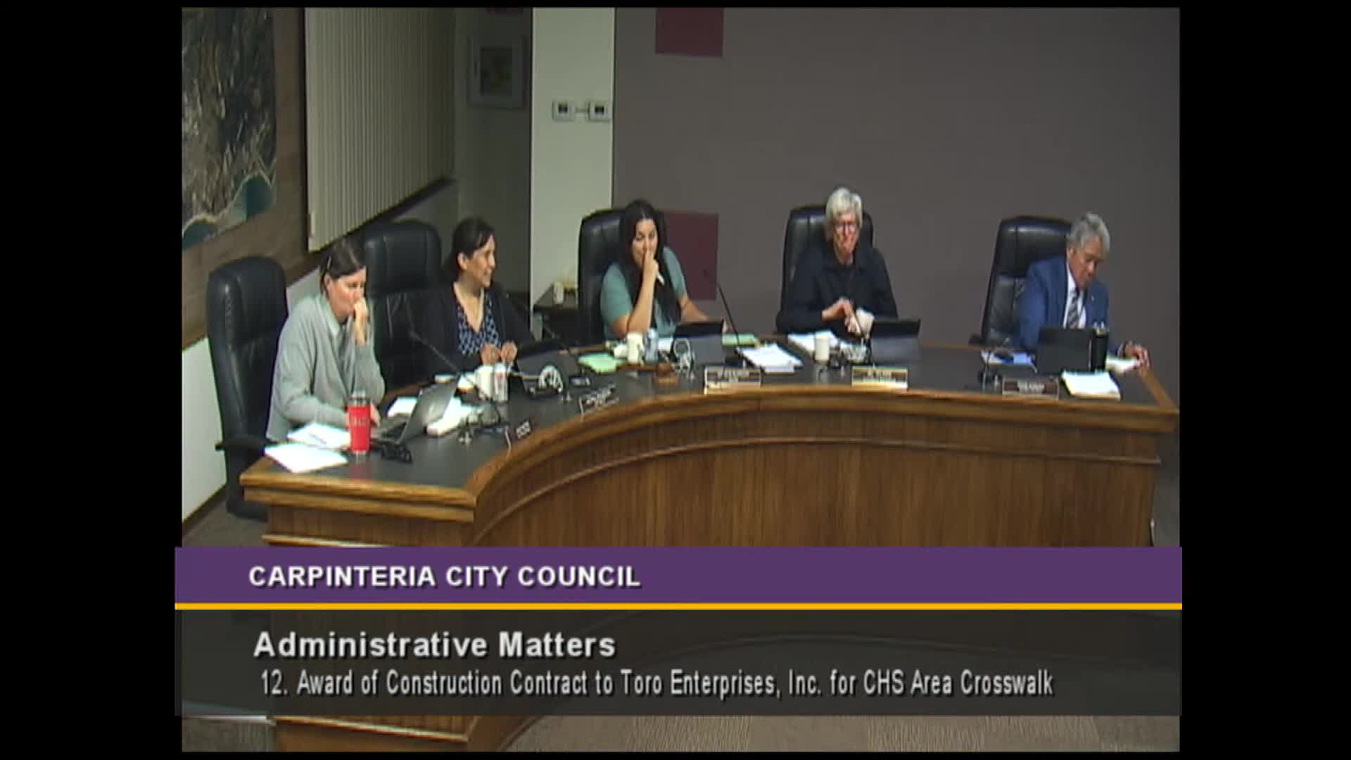 Carpinteria Council awards $471K contract to Toro Enterprises for crosswalk safety improvements