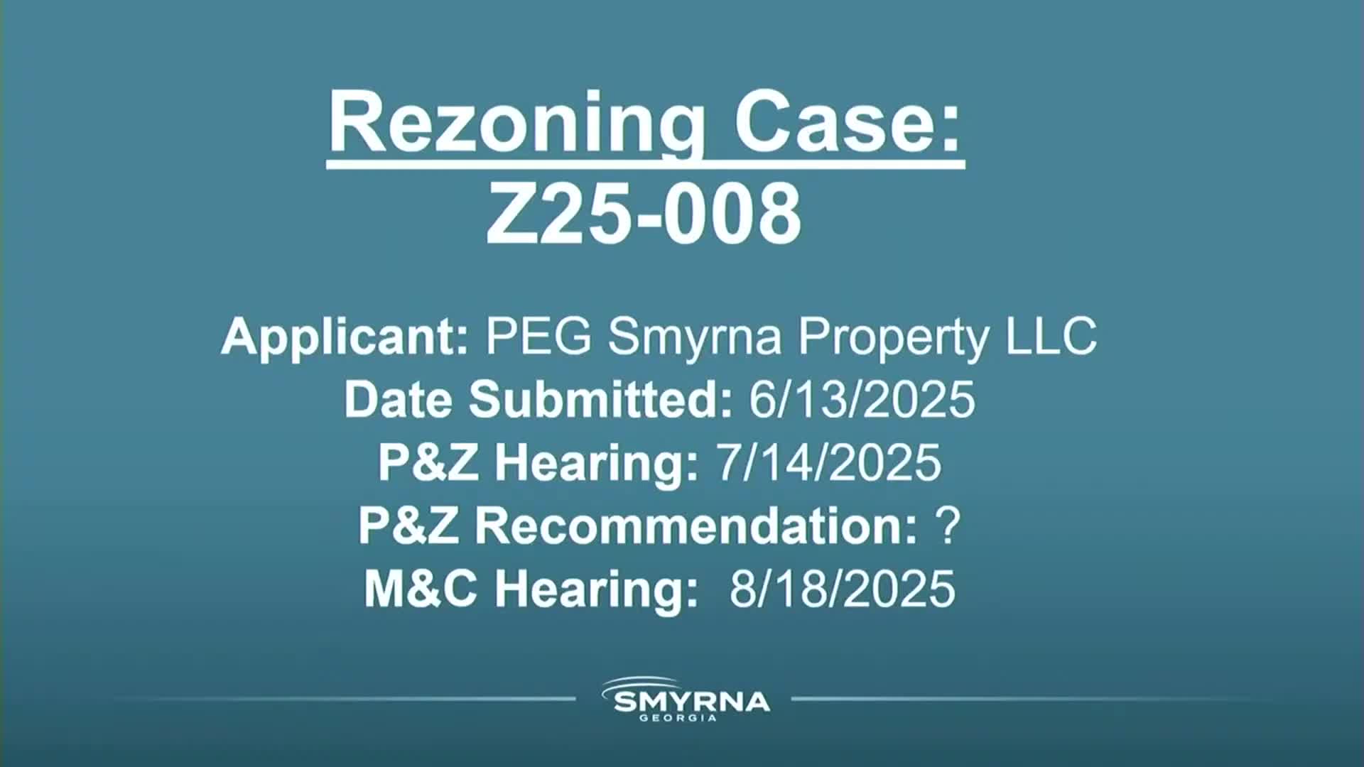 Smyrna City Council reviews PEG's mixed use development proposal at 2771 Cumberland Boulevard