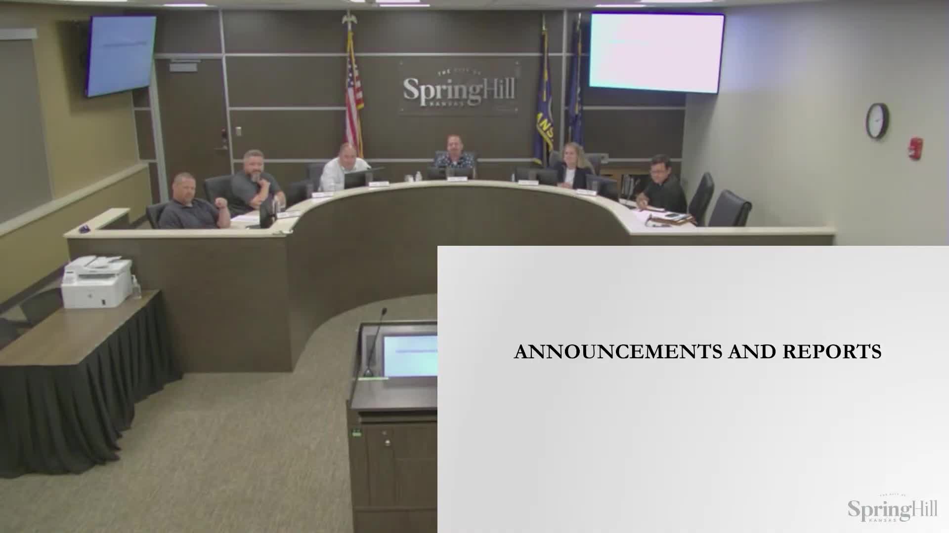 Council hears progress on 190th turn-lane plans and 220 Third Street options; public forum planned if KDOT agrees