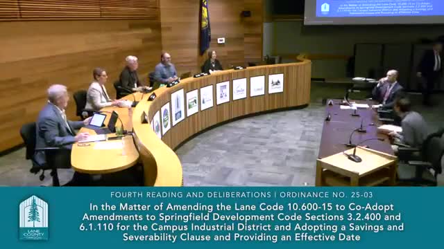 Board ratifies LCOG intergovernmental agreement and appoints hearings officer for limited matter