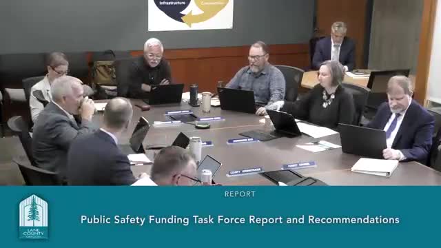 Lane County task force recommends phased approach to shore up policing, jail and prosecution funding