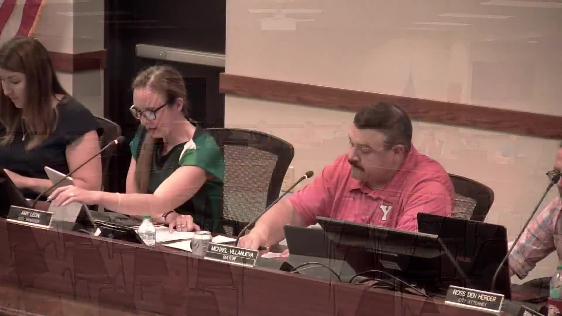 Commission Celebrates Commissioner Benson's Birthday with Song