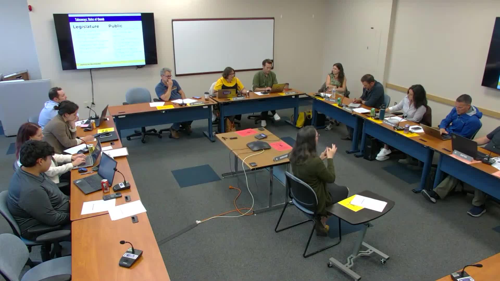 Clerk: initiative petition for inspector general approved; clerk working with Law on new code-publishing RFP