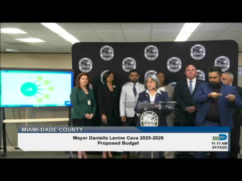 Mayor announces Miami Dade's streamlined budget and department consolidations