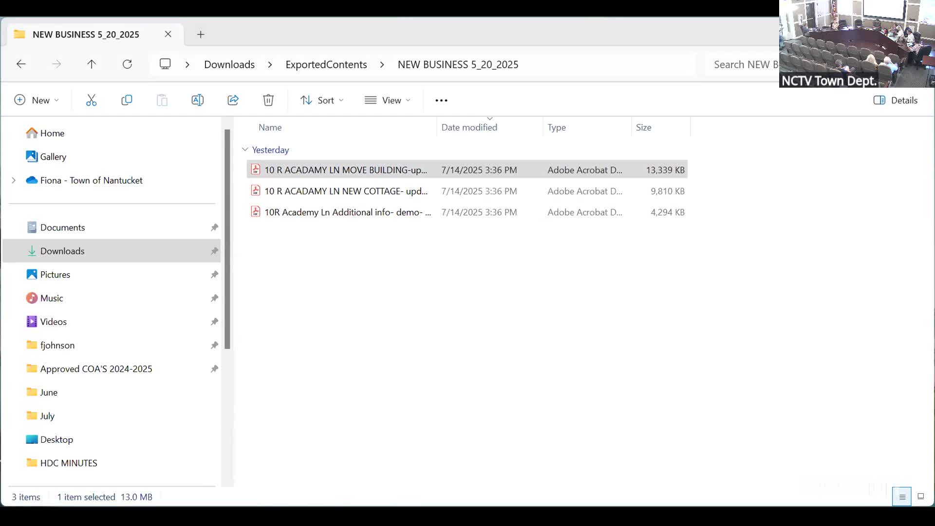 Historic commission approves demolition at Academy Lane and clears new one‑story cottage after debate