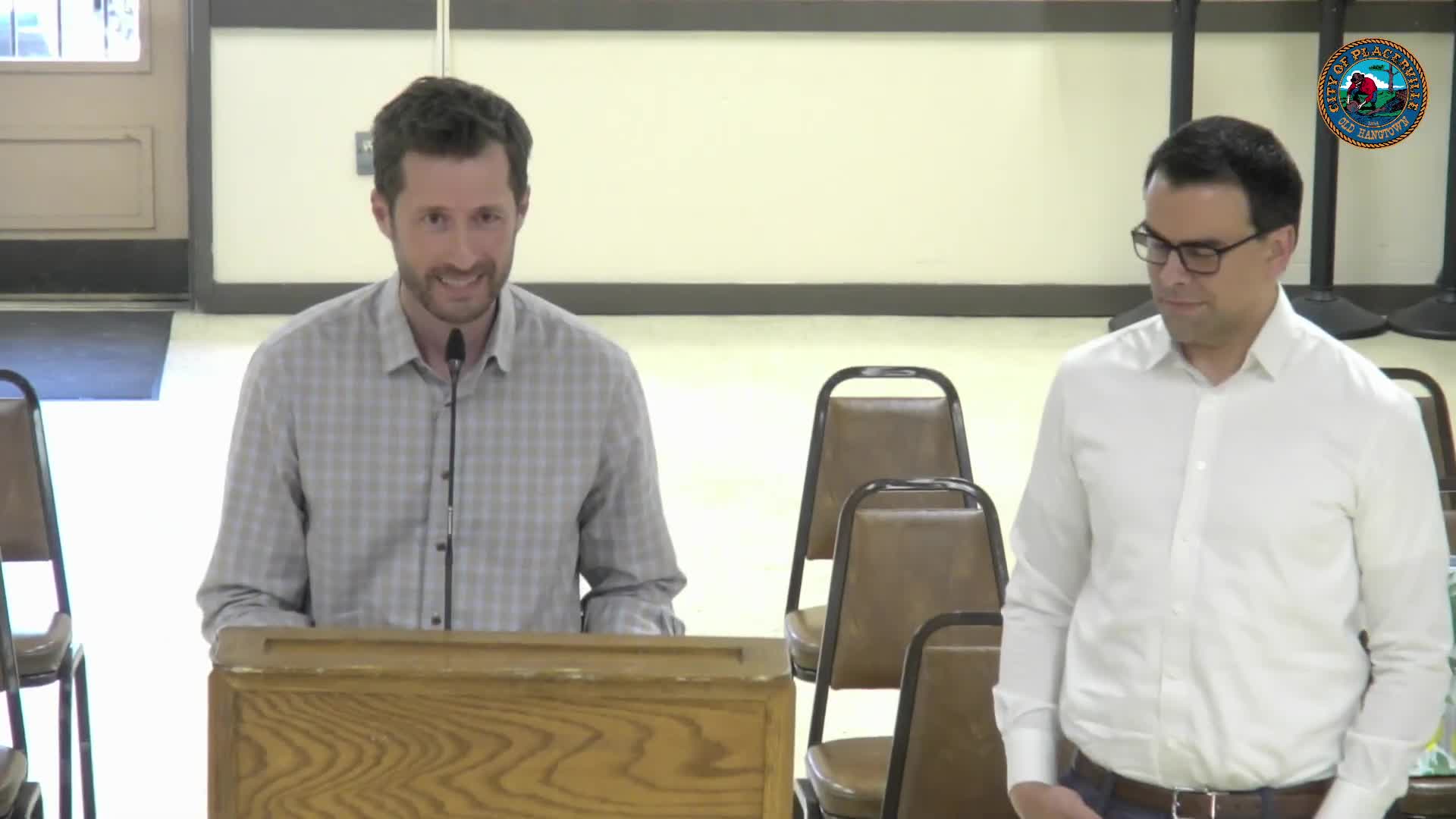 Sean Manwaring and Jacob Rigoli advocate for preservation of historic Thompson House in Placerville