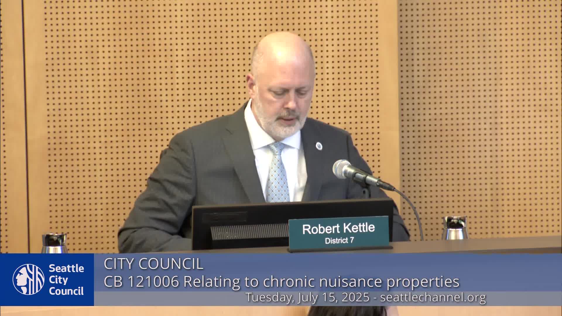 Seattle City Council adopts multiple amendments to chronic nuisance property bill