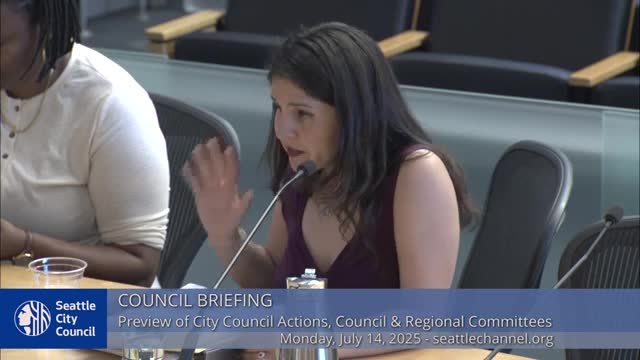 Seattle Council discusses small business safety and affordable housing advocacy