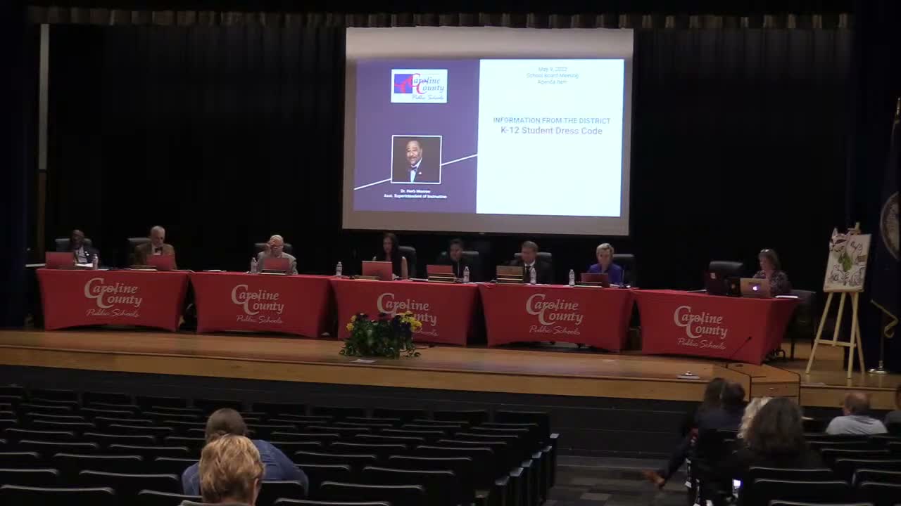 Board hears dress‑code changes for 2022–23: flip‑flops allowed, jeans holes permitted with limits