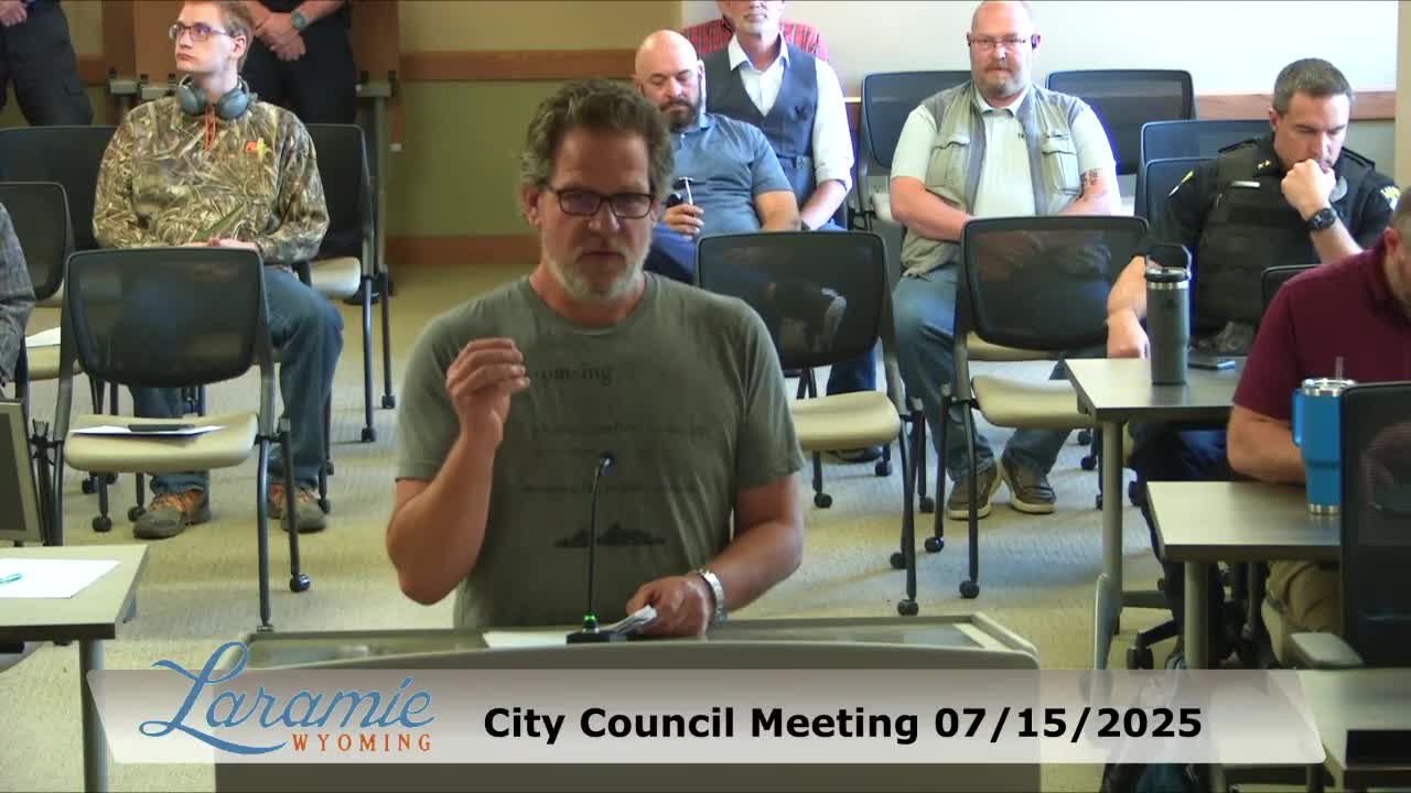 Resident questions storm water fee policies at local council meeting