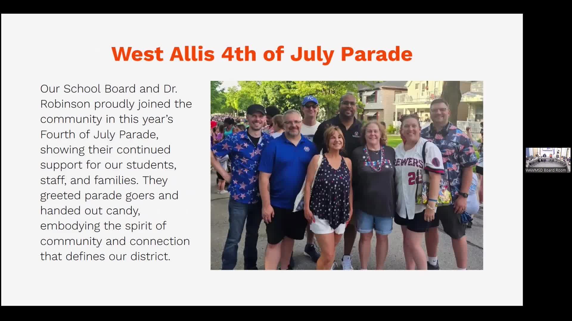 West Allis School District celebrates July 4 parade and appoints new HR director